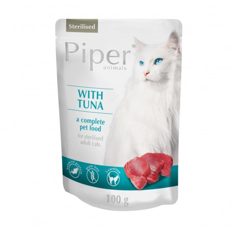Dolina Noteci Piper Animals Sterilised mokra karma dla kotów sterylizowanych z tuńczykiem 100 g