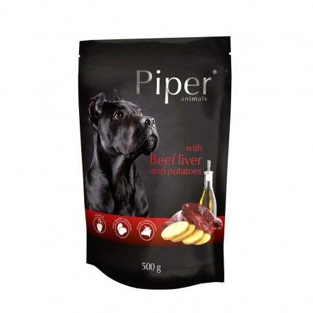 Dolina Noteci Piper Animals mokra karma dla psa z wątrobą wołową i ziemniakami saszetka 500 g