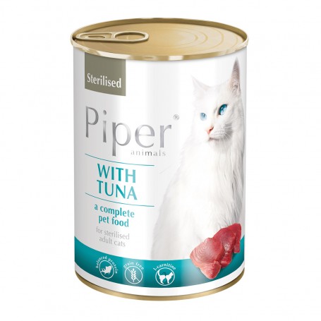 Dolina Noteci Piper Animals Sterilised mokra karma dla kotów sterylizowanych z tuńczykiem 400g