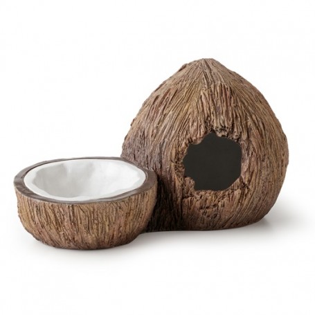 Exo Terra Miska na wodę kokos z kryjówką  21x12x11.5 cm