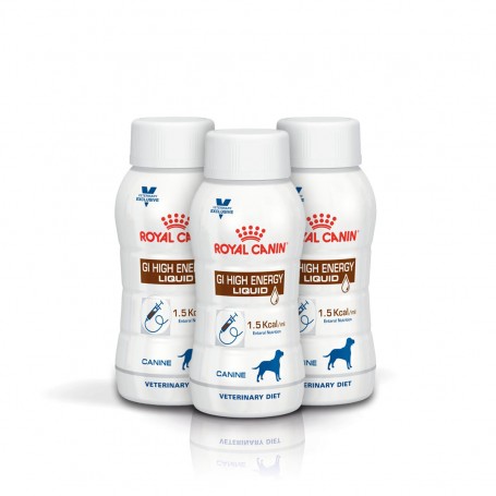Royal Canin Dog GI High Energy Liquid Veterinary Diet drink w przypadku niewydolności układu pokarmowego dla psa 3x