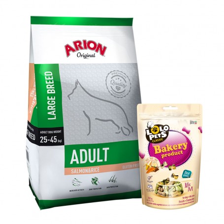 Arion Original Adult Large Salmon & Rice sucha karma dla psa z łososiem i ryżem + GRATIS