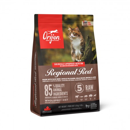 ORIJEN Regional Red Cat biologicznie odpowiednie jedzenie dla kota 1.8 kg